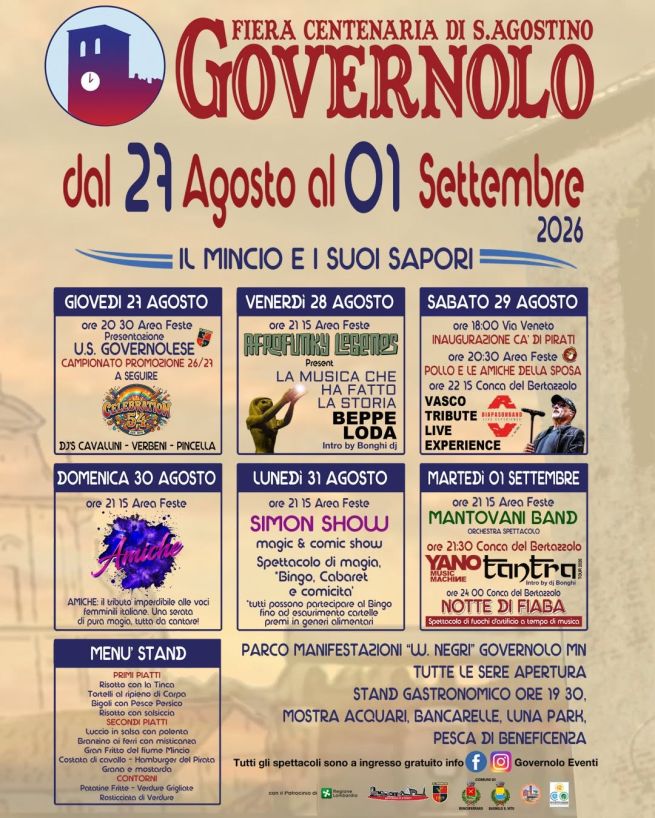 locandina fiera centenaria di Sant'Agostino