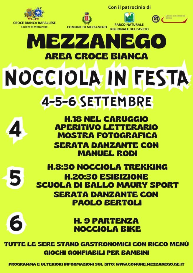 locandina evento - nocciola in festa