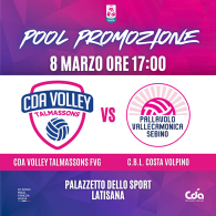 CDA volley talmassons FVG VS CBL costa volpino