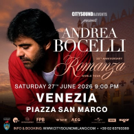 ANDREA BOCELLI - 30° ANNIVERSARIO "ROMANZA" WORLD TOUR