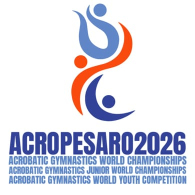 ACROBATIC GYMNASTICS JUNIOR WORLD CHAMPIONSHIPS & WORLD YOUTH COMPETITION 2026 - ABBONAMENTO 4 GIORNI
