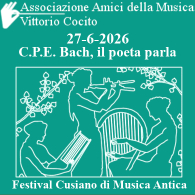 C.P.E. Bach. Il poeta parla, Intermezzi di Mezzodì - Festival Cusiano
