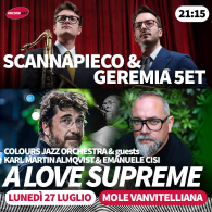 SCANNAPIECO & GEREMIA QUINTET / KARL-MARTIN ALMQVIST / EMANUELE CISI & COLOURS JAZZ ORCHESTRA, Ancona Jazz Summer Festival 2026