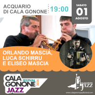 ORLANDO MASCIA / LUCA SCHIRRU / ELISEO MASCIA, Calagonone Jazz Festival 2026 - 39^ Ed.