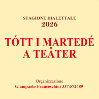 TOTT I MARTEDE' A TEATER 2026