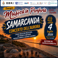 CONCERTO DELL'AURORA: 'SAMARCANDA. L'ALBA SULLA VIA DELLA SETA. DA FOSSATI A BATTIATO'