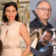 DANIELA PINI, MEZZOSOPRANO / FLUVIO FIORIO, FLAUTO / DAVIDE BURANI, ARPA - ORNAMENTI EUROPEI, Festival delle Nazioni - 59ma Ed.
