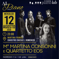 MARTINA CONSONNI / QUARTETTO EOS, Piano Lab 2026 - 10^ Ed.