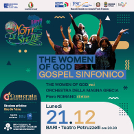 THE WOMEN OF GOD. GOSPEL SINFONICO, Camerata Musicale Barese - 85ima stagione 2026/2027