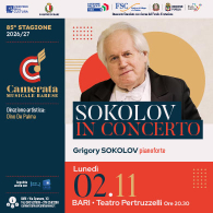SOKOLOV IN CONCERTO, Camerata Musicale Barese - 85ima stagione 2026/2027