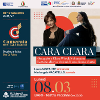 CARA CLARA, Camerata Musicale Barese - 85ima stagione 2026/2027