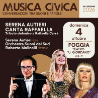 SERENA AUTIERI CANTA RAFFAELLA: TRIBUTO SINFONICO A RAFFAELLA CARRA', Musica Civica 2026 - XVII Ed.