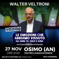 WALTER VELTRONI - GLI ANNI 70, SOLE E LUNA (ANTEPRIMA NAZIONALE)