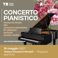 Concerto pianistico del Concorso Pianistico Scuole Medie al Teatro Rinaldi