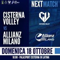 CISTERNA VOLLEY - ALLIANZ MILANO