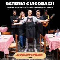 Giuseppe Giacobazzi trasforma il teatro in un'osteria al Celebrazioni di Bologna